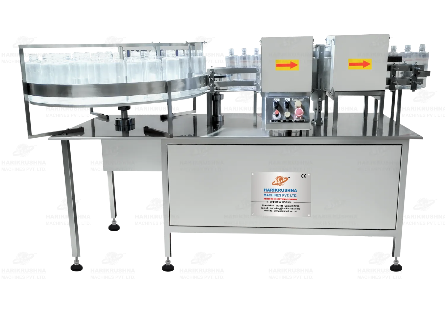 Air Jet Bottle Cleaning Machine - Automatic Viscous Liquid Packaging Line by HMPL