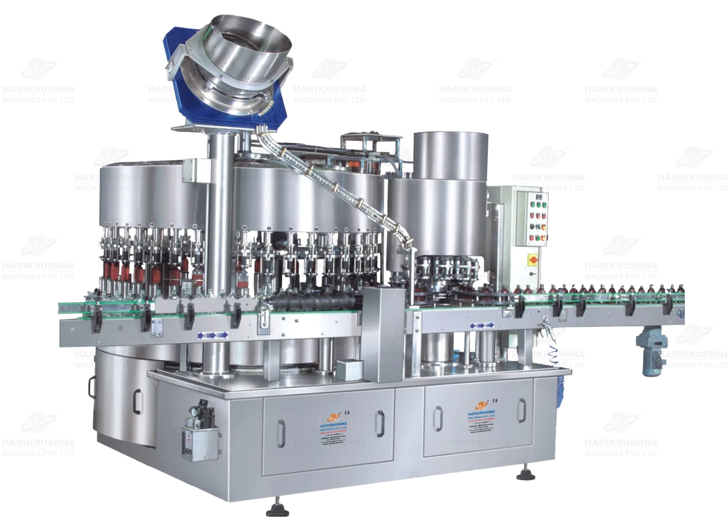 Automatic Monoblock Filling and Sealing Machine-Gravity for Distillery Bottles