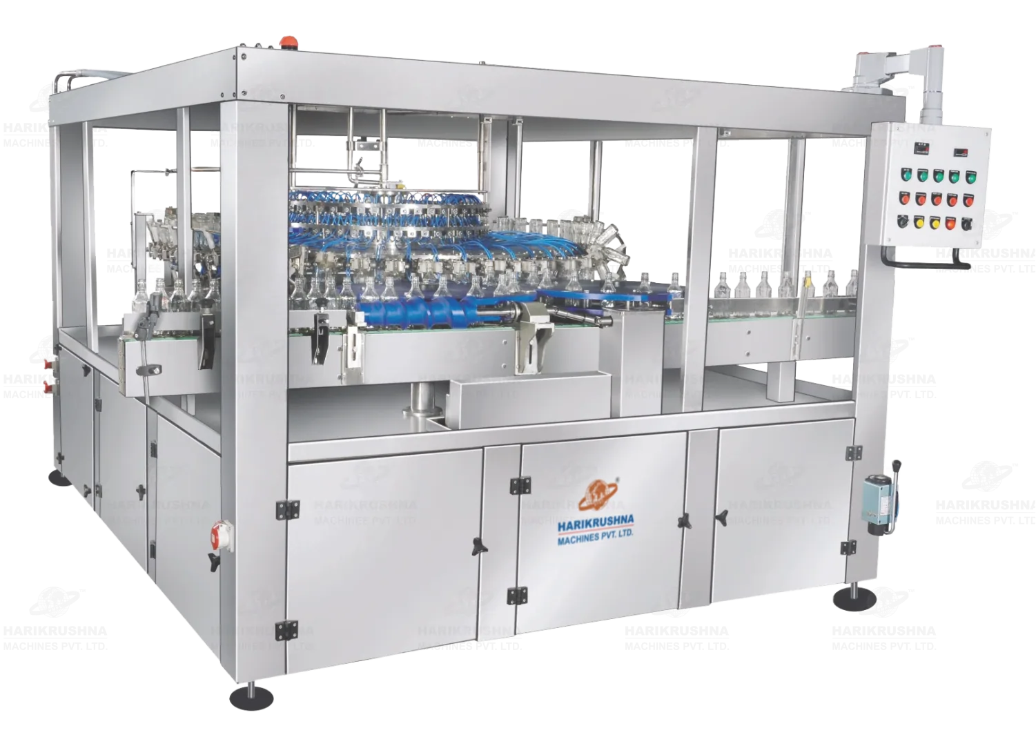 Automatic Rotary Rinsing Machine for Distillery Bottles