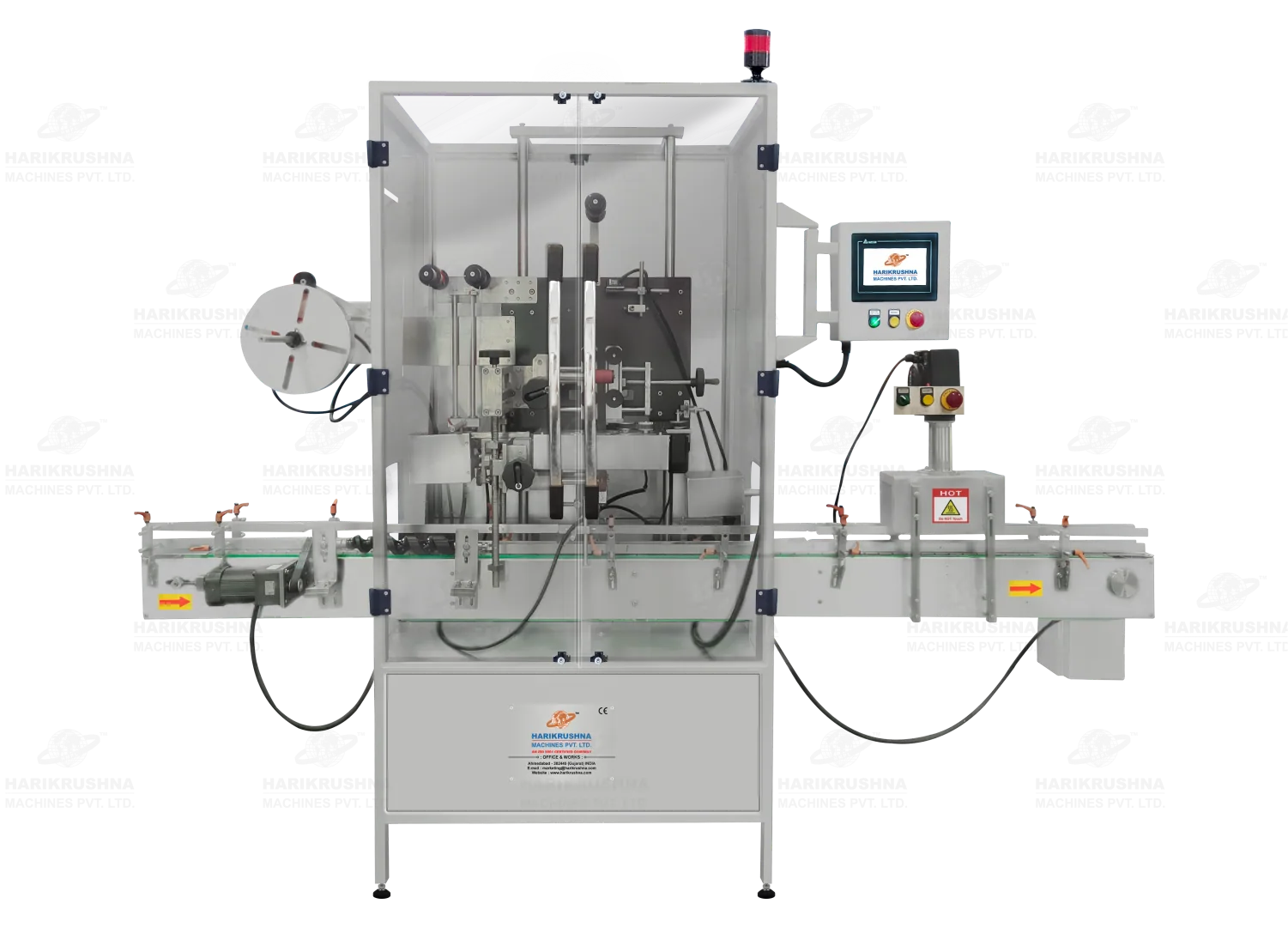 Automatic Shrink Sleeve Applicator Machine for Eye-Ear Drop Bottle Cap & Neck