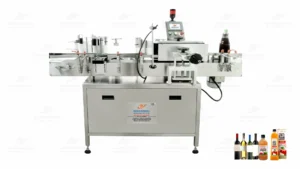 Automatic Sticker Labelling Machine For Round and Flat Bottles by HMPL