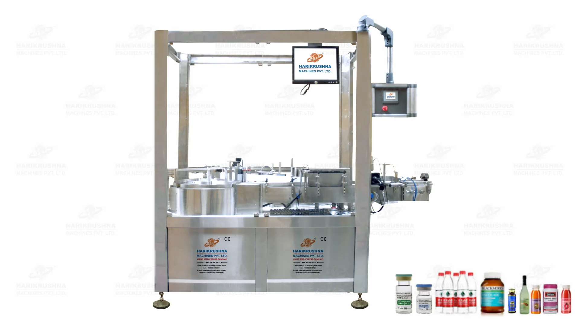 Automatic Sticker Labelling Machine with Turntable by HMPL