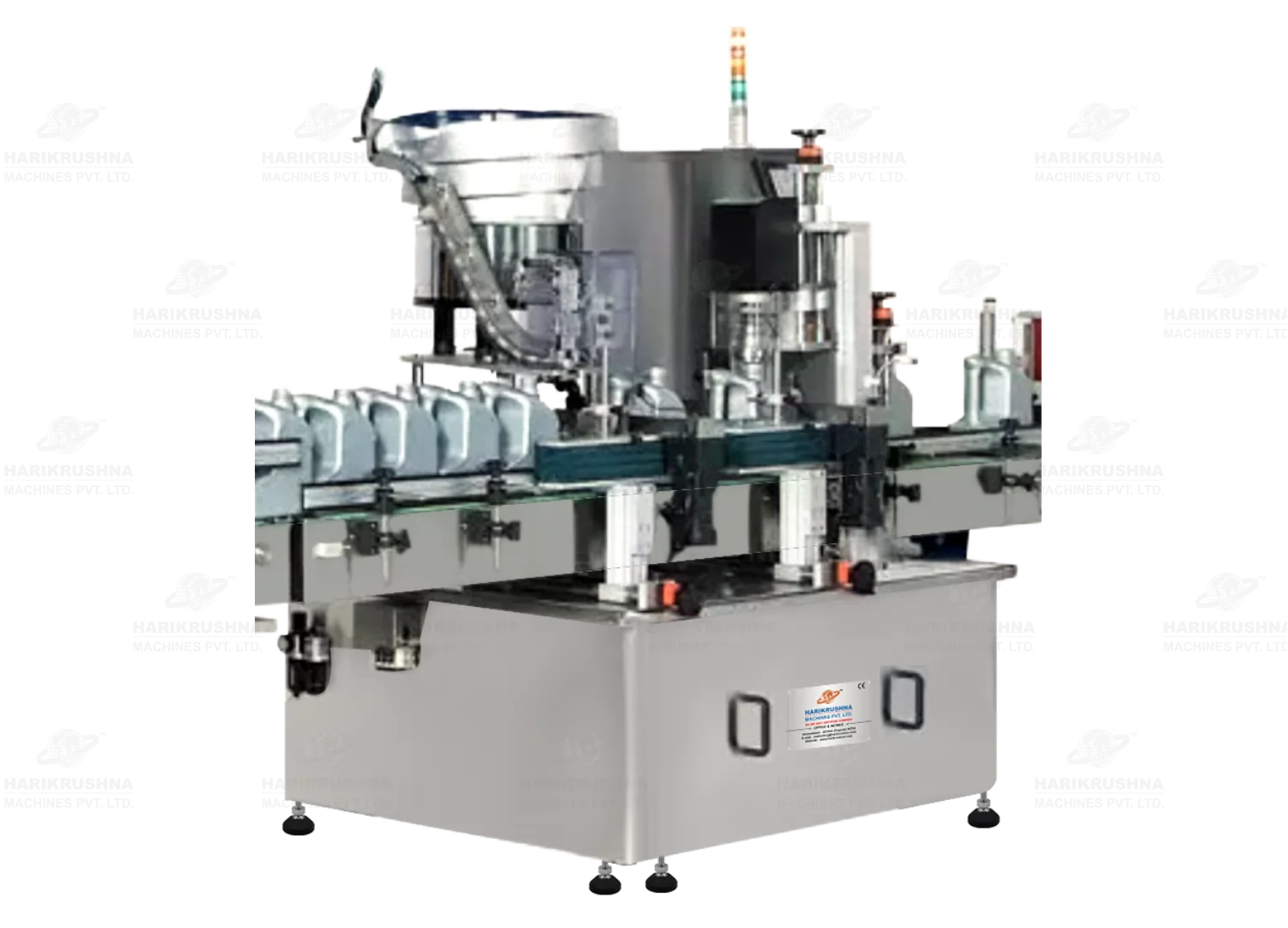 Screw Capping Machine for Lubricant Oil Bottles & Containers