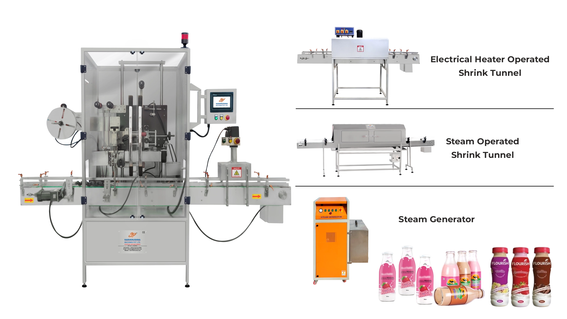 Shrink Sleeve Applicator Machines - Automatic Shrink Sleeve Label Applicator Machine-HMPL