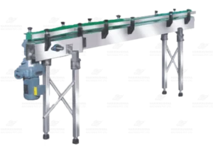 Single Track Slat Chain Conveyor for Distillery Bottles