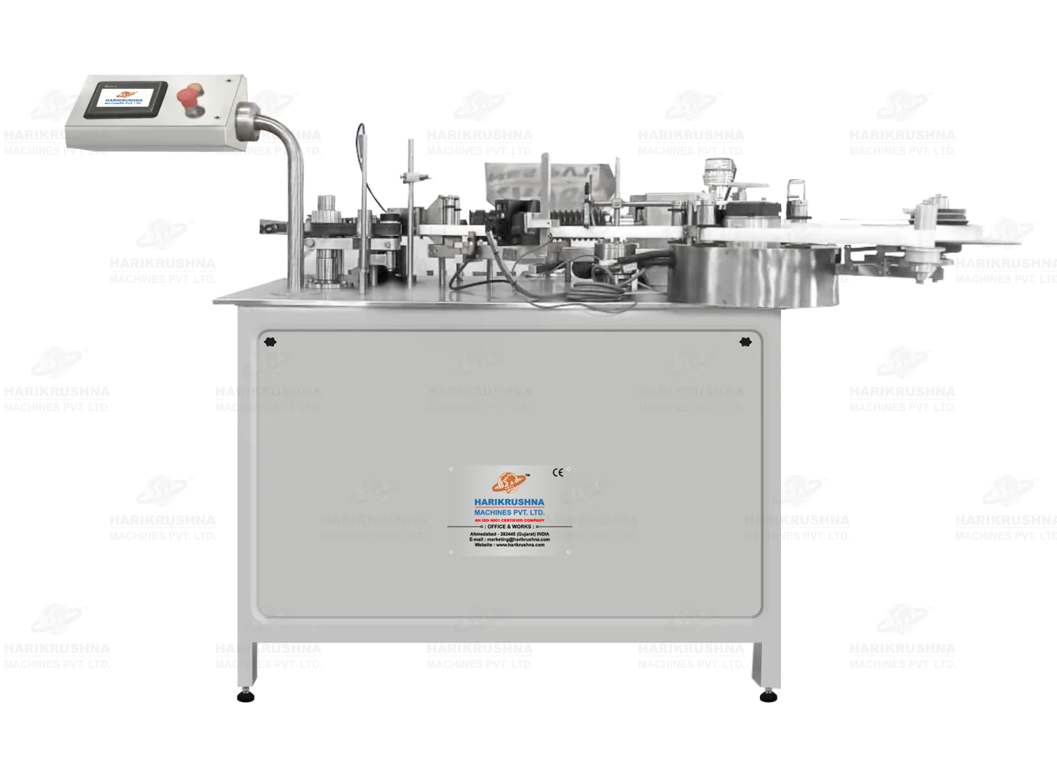 Automatic High-Speed Rotary Ampoule Sticker Labelling Machine by HMPL