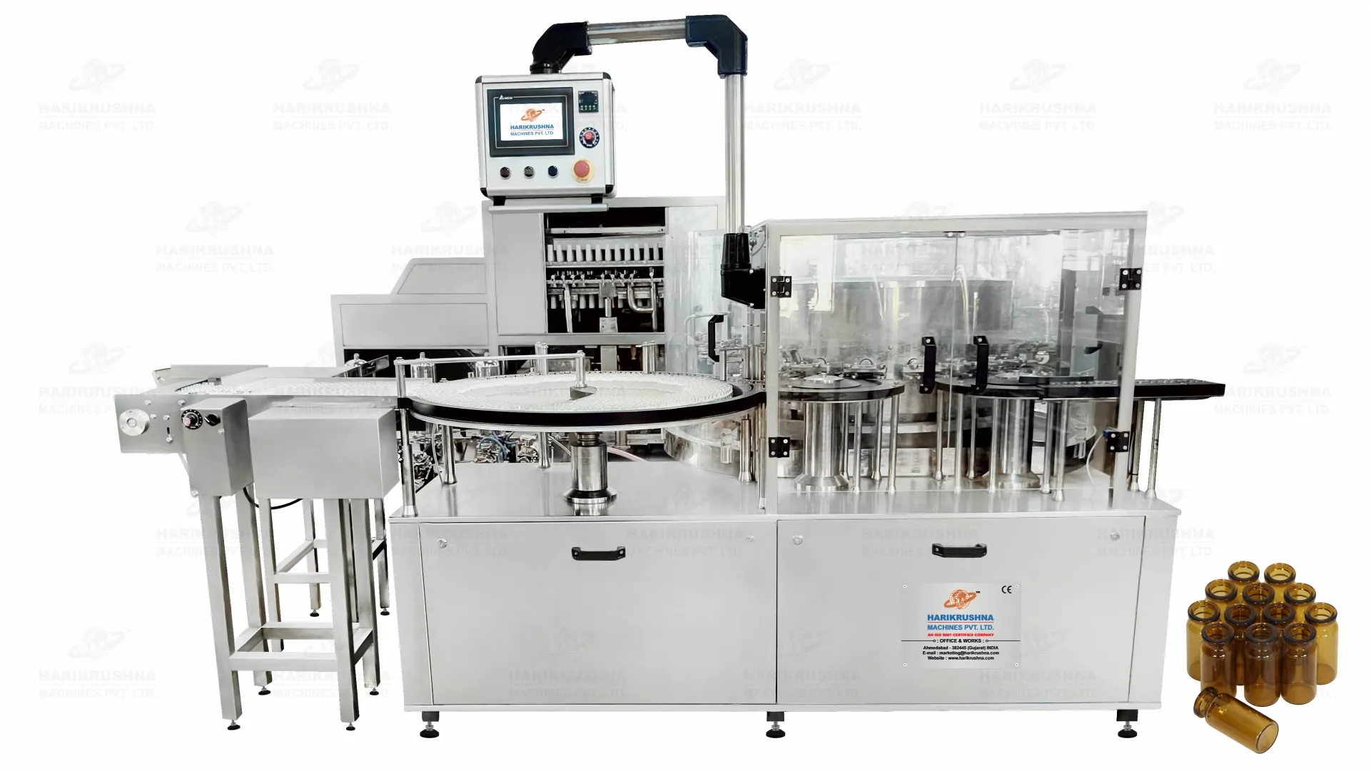 Automatic High-Speed Rotary Vial Washing Machine - HMPL