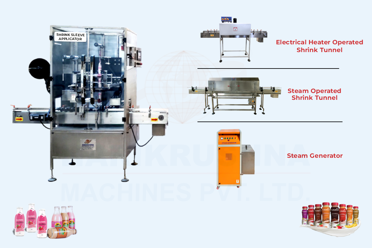 Automatic Shrink Sleeve Label Applicator Machine - Harikrushna Machines Pvt. Ltd.