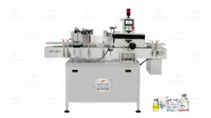 Automatic Vial Sticker Labelling Machine by HMPL