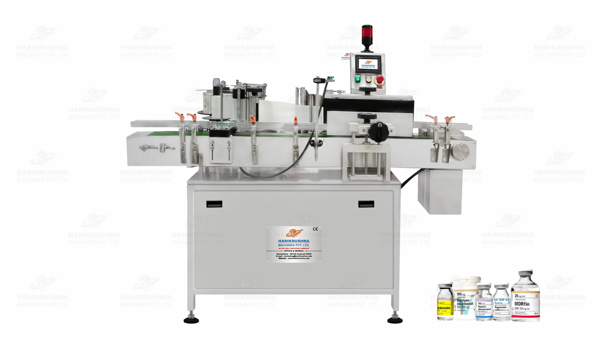 Automatic Vial Sticker Labelling Machine by HMPL