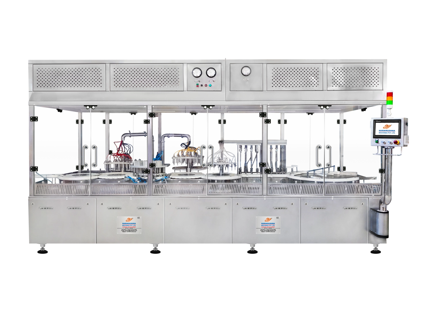 Nasal Spray Filling, Pump Placing, Crimping, Actuator Placing Machine