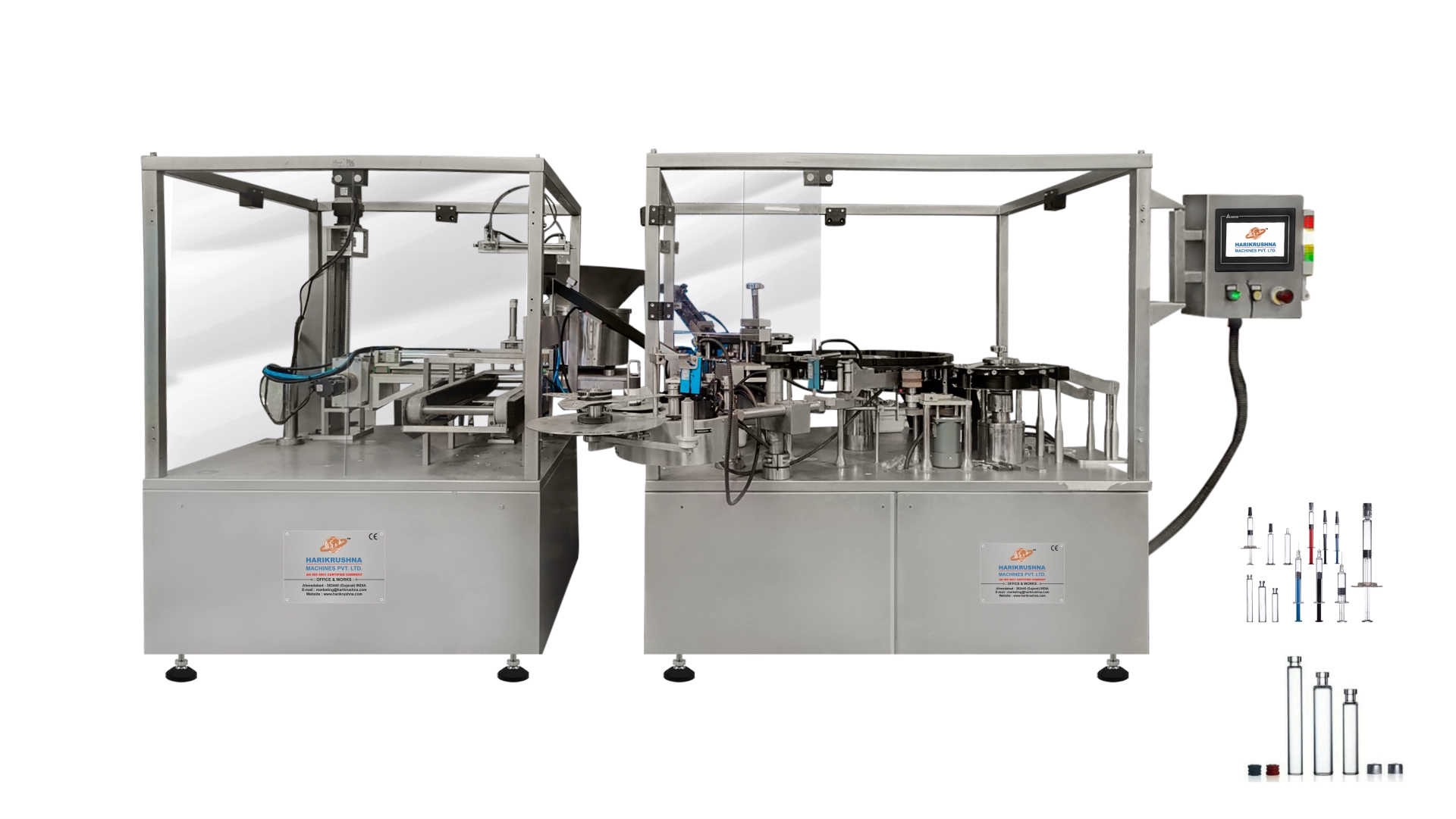 Automatic Pre-Filled Syringe Plunger Rod Insertion and Labelling Machine