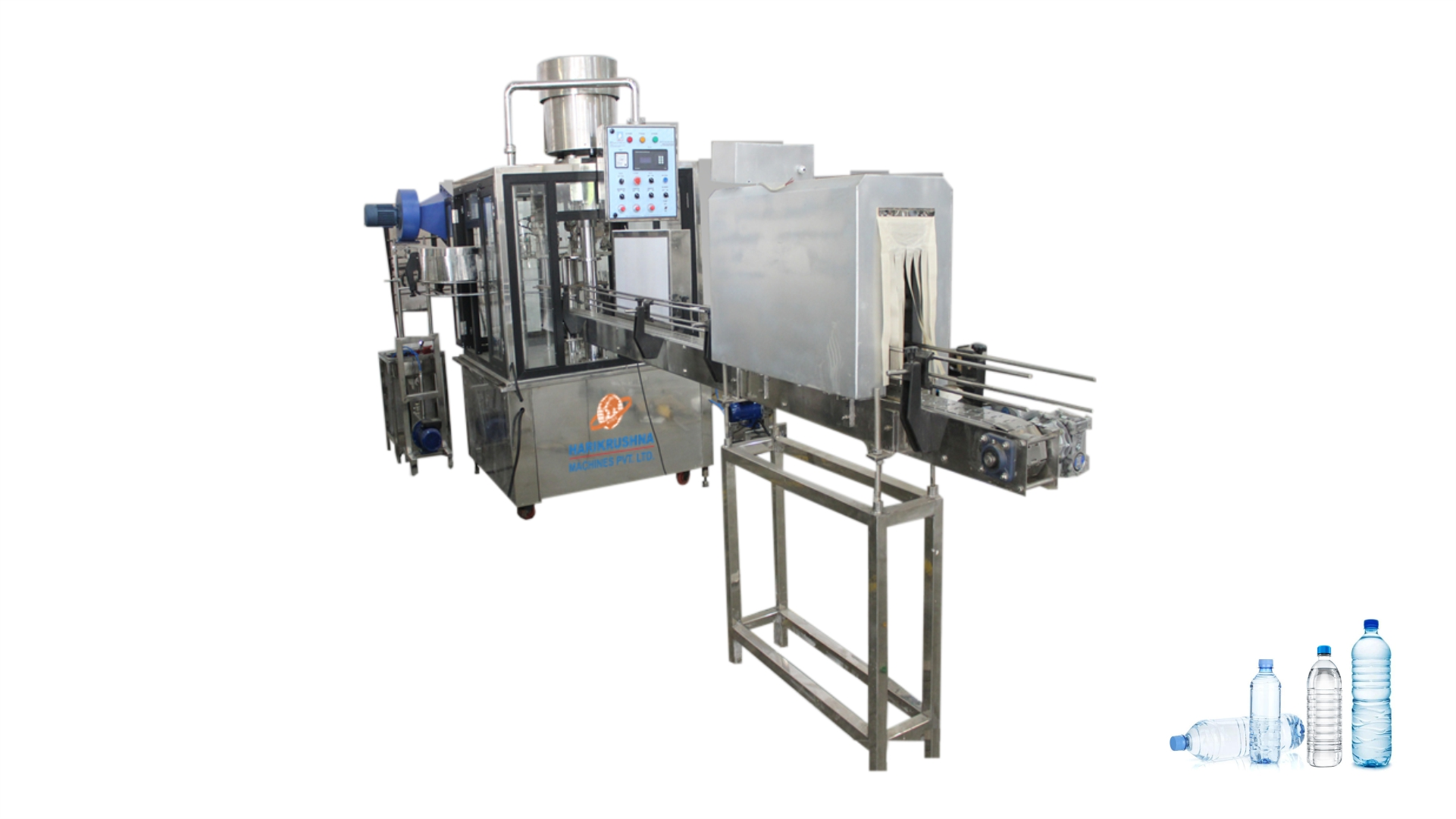 Semi-Automatic Rinsing, Filling and Capping Machine