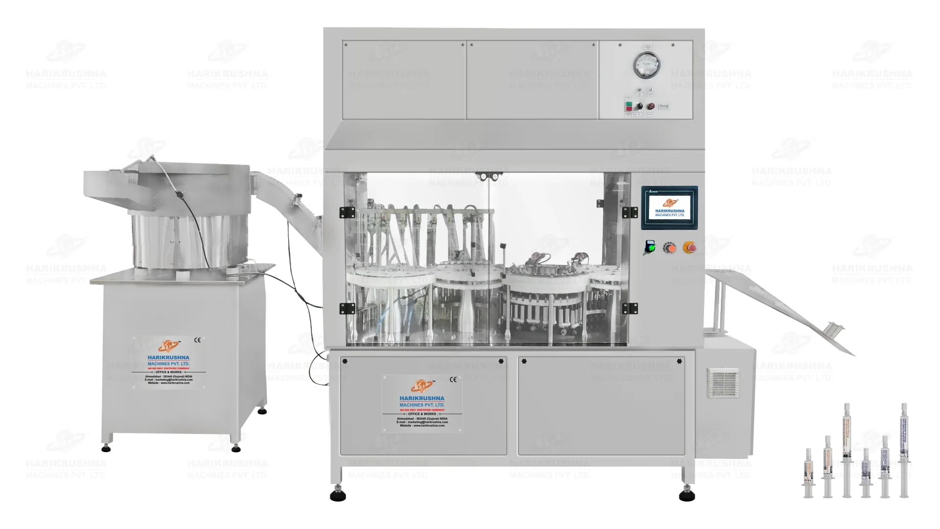 Pre-Filled Flush Syringe Filling and Capping Machine with Reverse System