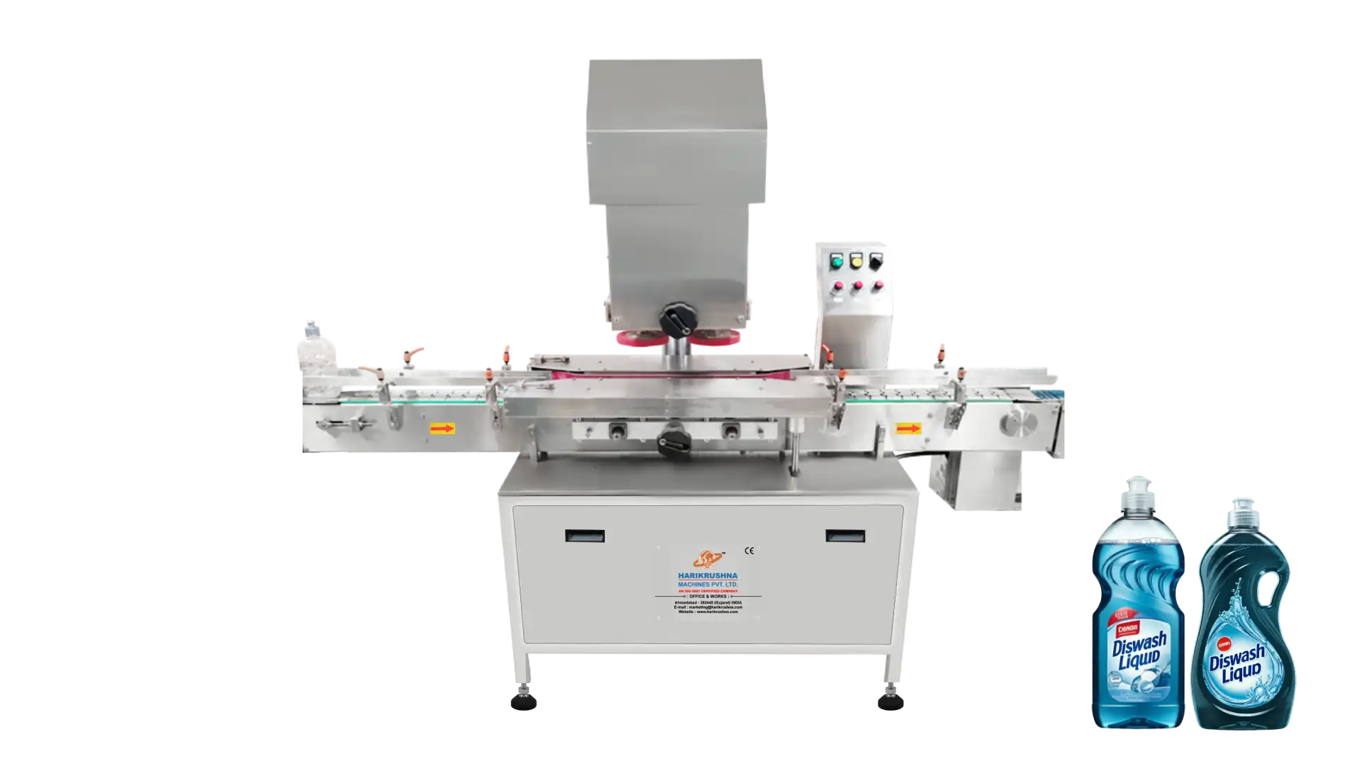 Automatic Linear Belt Type Screw Cap Sealing Machine