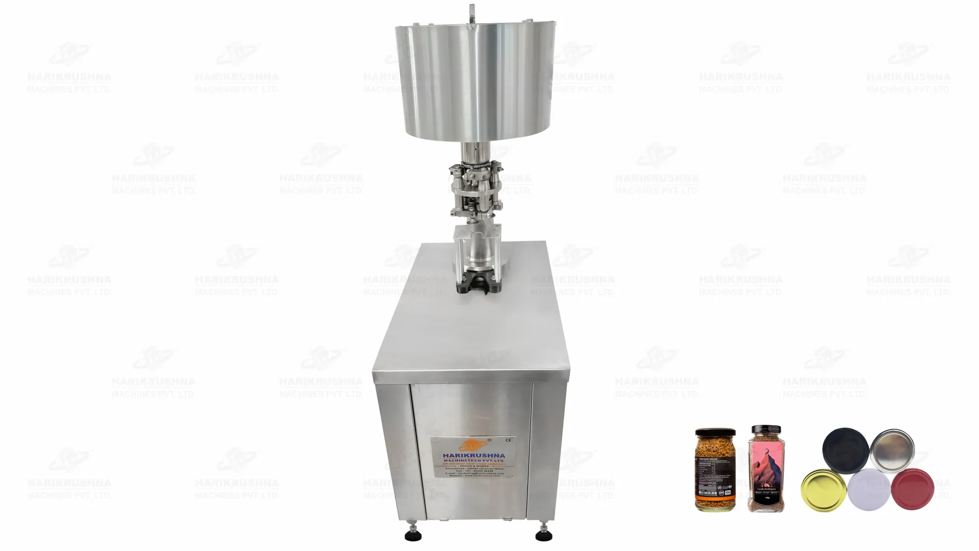 Semi-Automatic Lug Cap Sealing Machine by HMPL