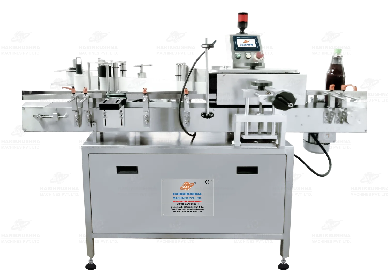 Bottle Sticker Labelling Machine - Aqueous Filling Line by HMPL