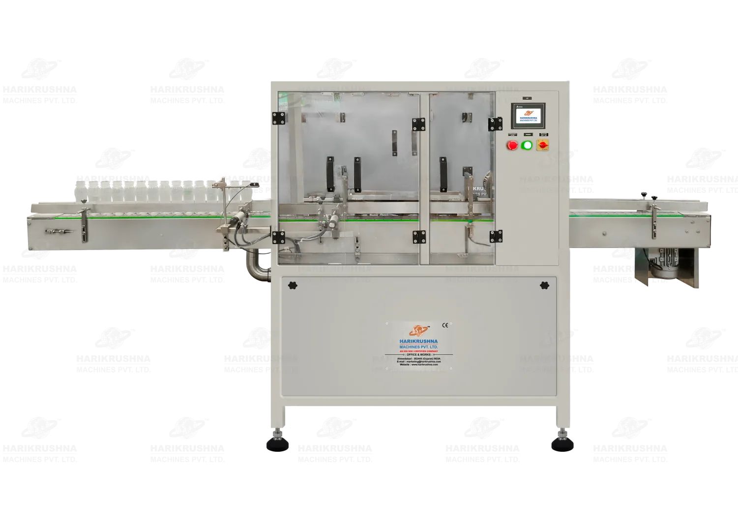 Linear Air Jet Vacuum Bottle Cleaning Machine by HMPL