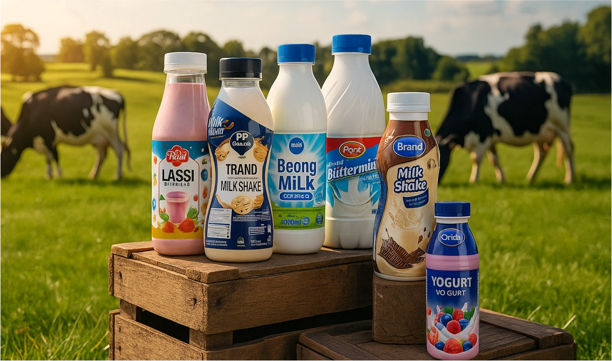 Plastic Bottles for Milk