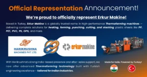 HMPL Represents Erkur Makine- Thermoforming Machines for Diverse Industries