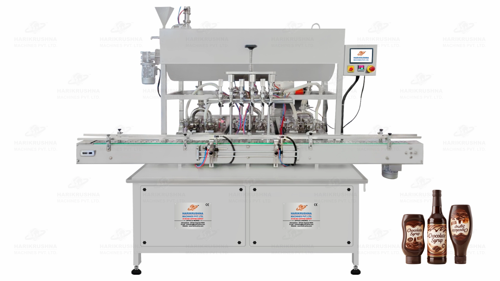Chocolate Syrup Filling Machine by Harikrushna Machines Pvt Ltd