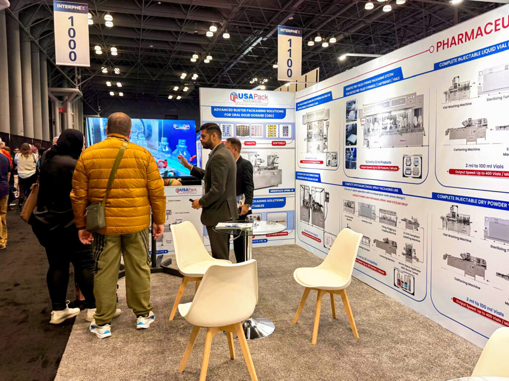 USA Pack Machines Team Discuss with Visitors at InterPhex 2026