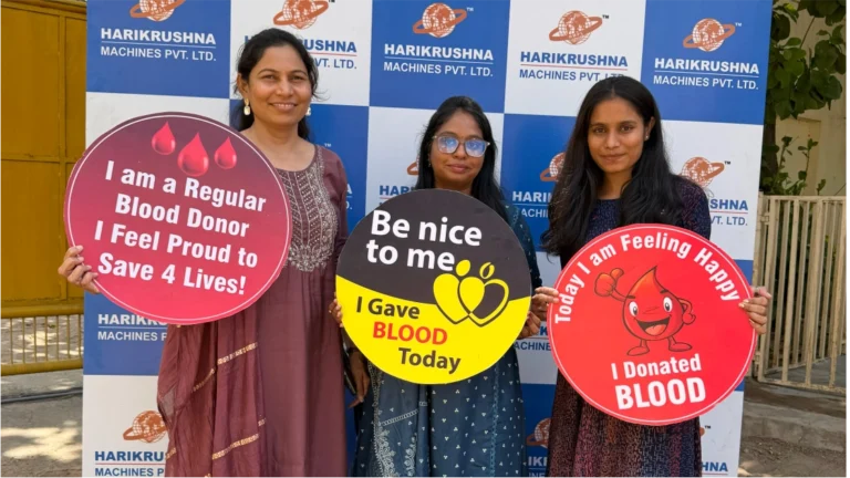 Blood Donation Drive at Harikrushna Machines