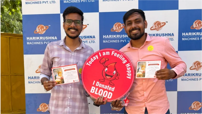 Blood Donation Drive at Harikrushna Machines