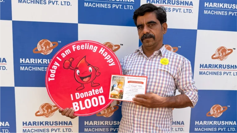 Blood Donation Drive at Harikrushna Machines