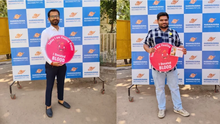 Blood Donation Drive at Harikrushna Machines