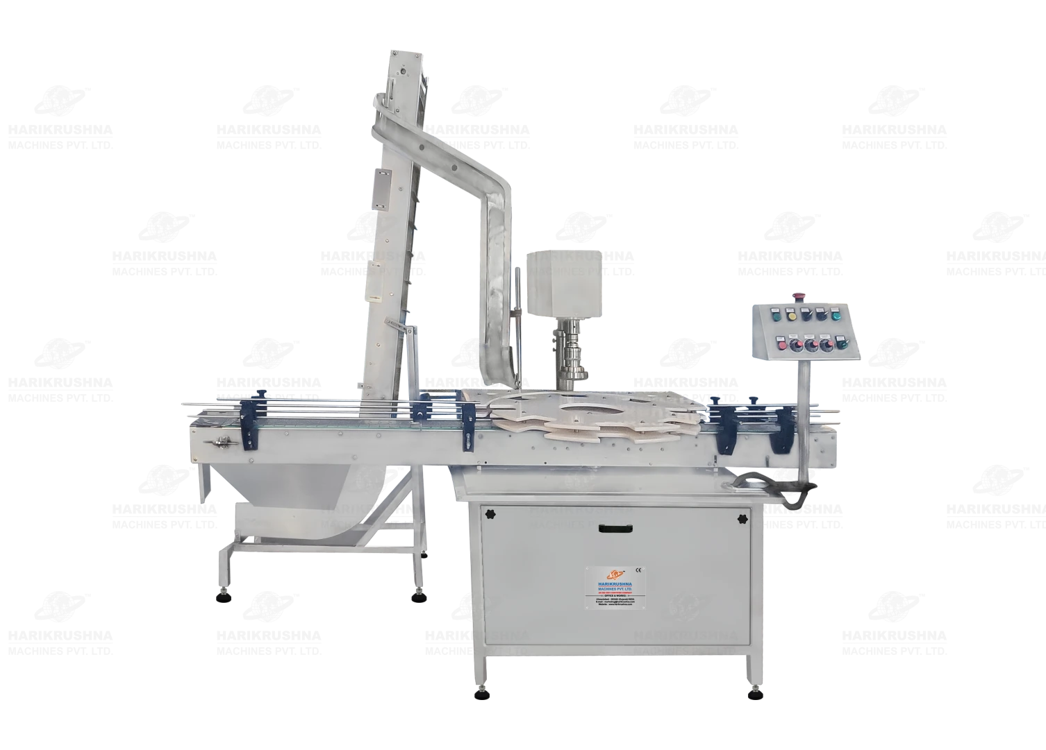 Automatic Screw Capping Machine with Elevator