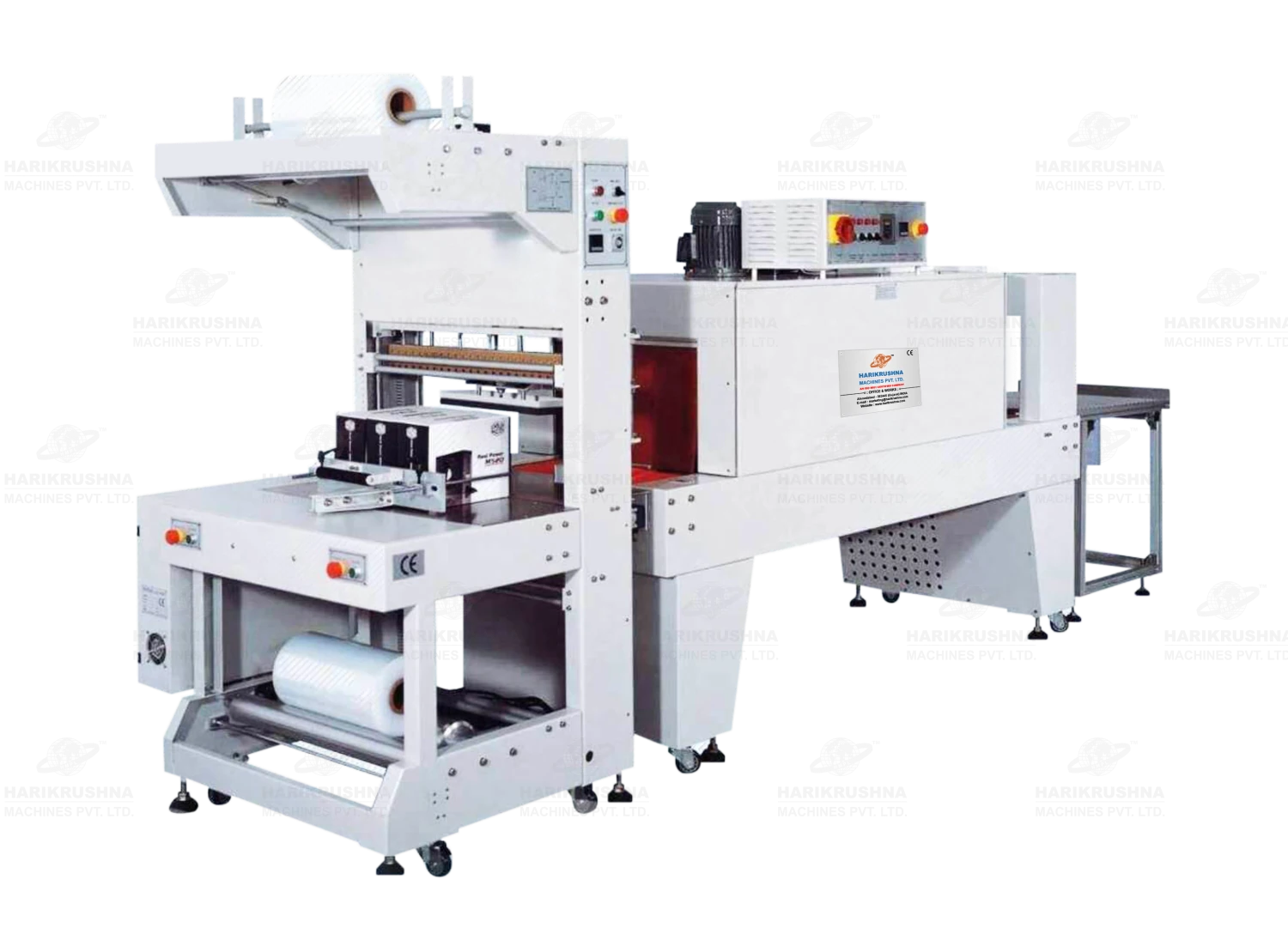 Semi-Automatic Web Sealer with Shrink Wrap