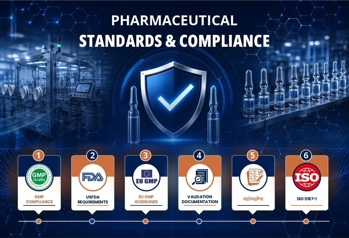 Pharmaceutical Standards and Compliances for Ampoule Packaging