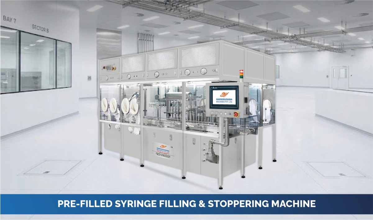 Pre-filled syringe and dental cartridge filling, stoppering and sealing machine