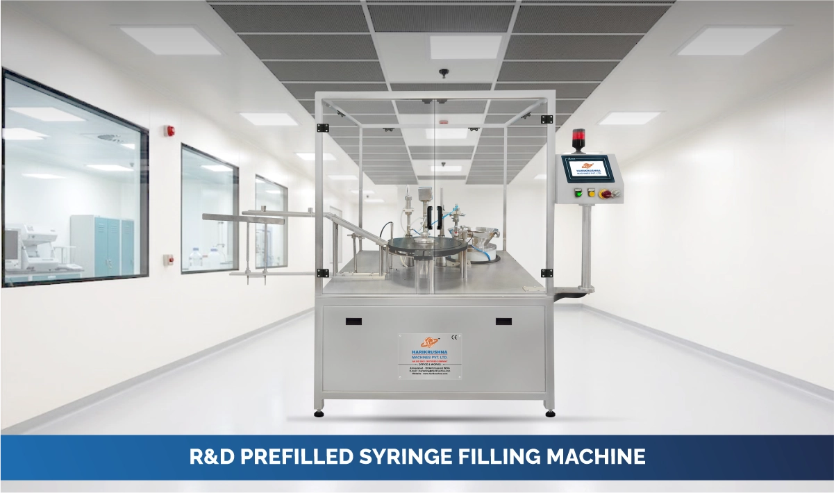 R&D prefilled syringe filling machine