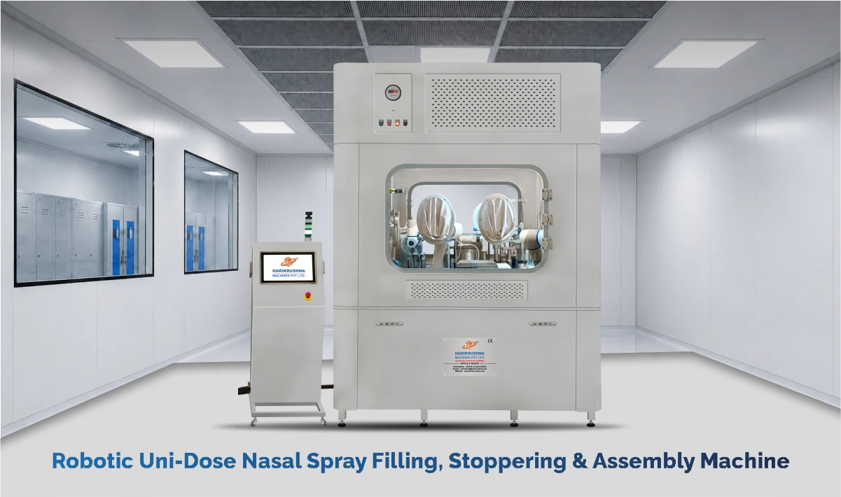 The 13 Stages, Explained Robotic Uni-Dose Nasal Spray Filling, Stoppering & Assembly Machine